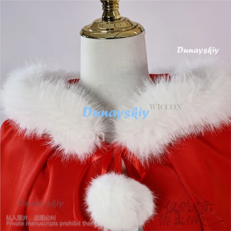 2024 Christmas Lolita Cosplay Cindyy Costume Kids Girl Santa Claus Happy New Year Fancy Dress Adult Women Halloween Customized