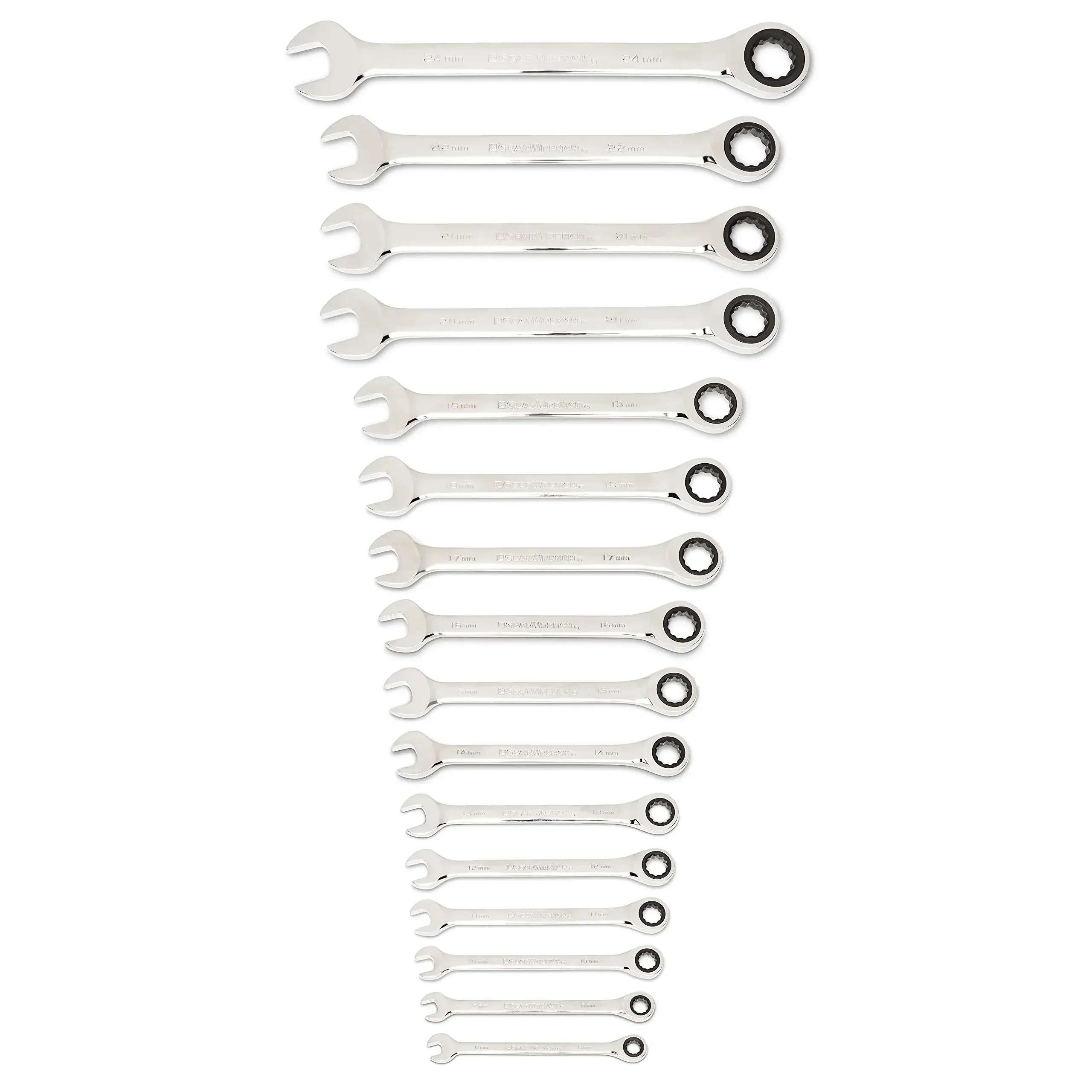 GEARWRENCH 30 Piece 12 Point Ratcheting Combination SAE/Metric