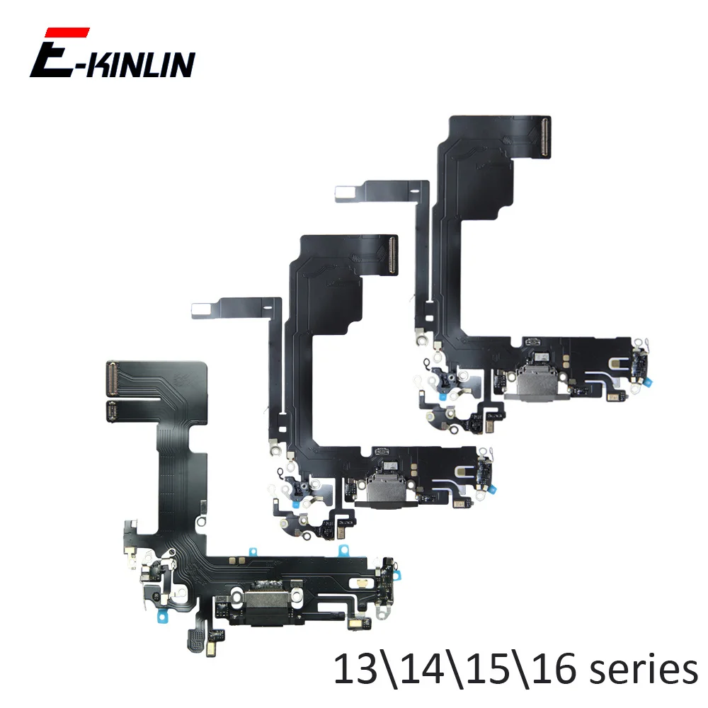 Lade-Flexkabel für iPhone 13 mini 14 15 16 Plus Pro Max USB-Stecker Ladeanschluss Dock-Connector Flexkabel