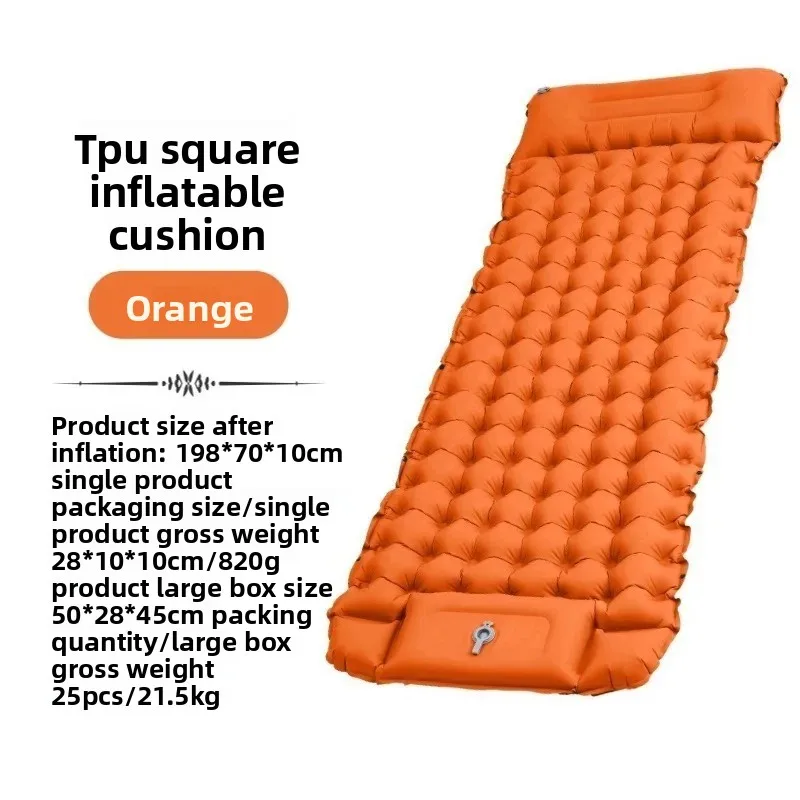 Inflatable Camping Mattress Portable Folding Air Bed for Outdoor Tent Travel
