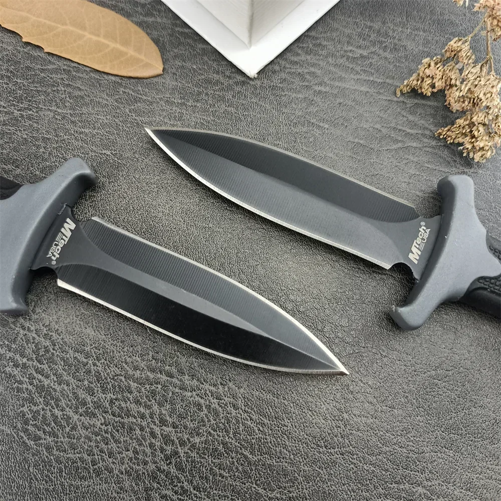 Easy To Carry Black Survival Fixed Blade Knife 440C Blade ABS Handle Outdoor Rescue Tools Tactical Hunting EDC TOOLS