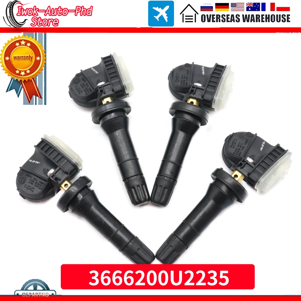 

Tire Pressure Sensor For JAC Refine L6MAX/S3/M5/M6/S7 L6MAX T8 BAIC X7 Senova U7 ZhiXing BJEV EU5/EU7 3666200U2235 TPMS 433MHz