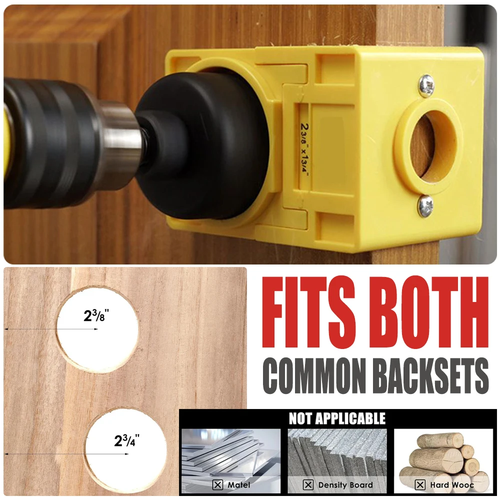 Professional 35mm Door Lock Installation Kit,1-3/8