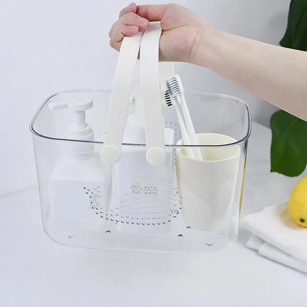 

Whale Wash Basket Plastic Storage Organizer Baskets Portable Shower Bath House Dorm Bathroom Toiletry Thickened Drainage