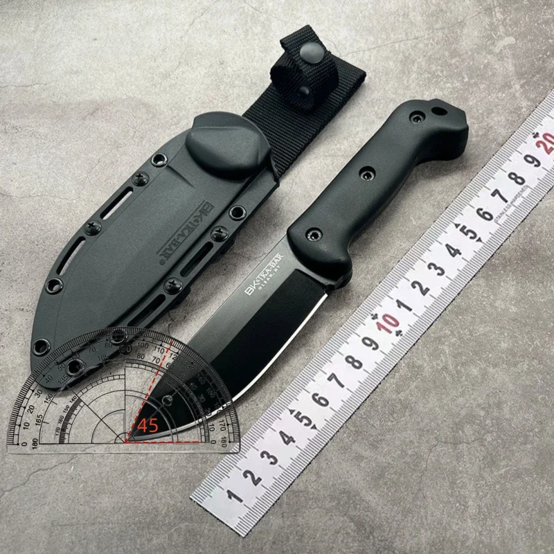 Us (BK-2) 1095 High carbon steel Tactical Knife +Kydex sheath, High hardness jungle hunting knife, North American survival knife