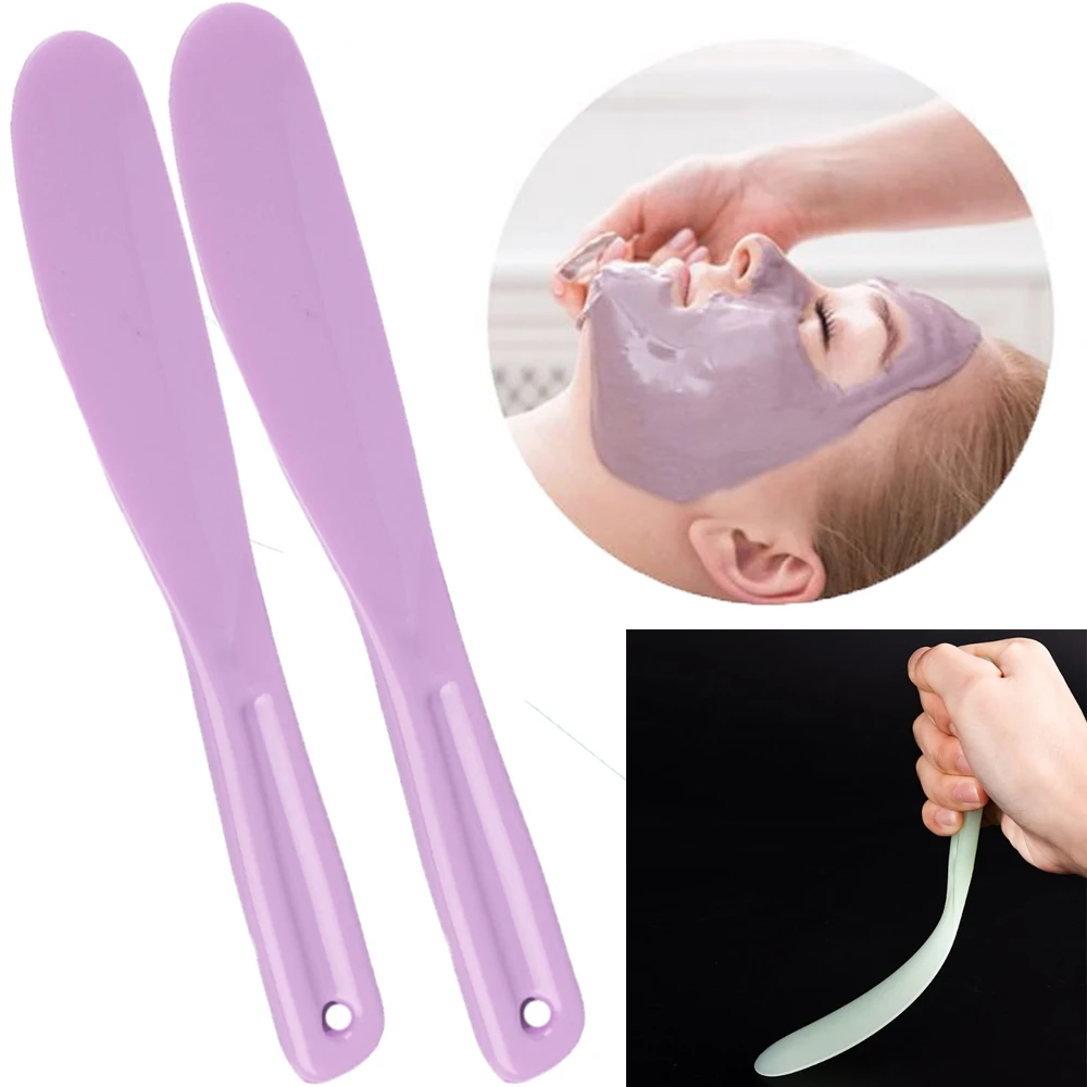 Makeup Applicator Stick DIY Mask Tool Beauty Scoop Mask Mixing Spoon Eye Cream Stick Silicone Mask Stick Cosmetic Spatula