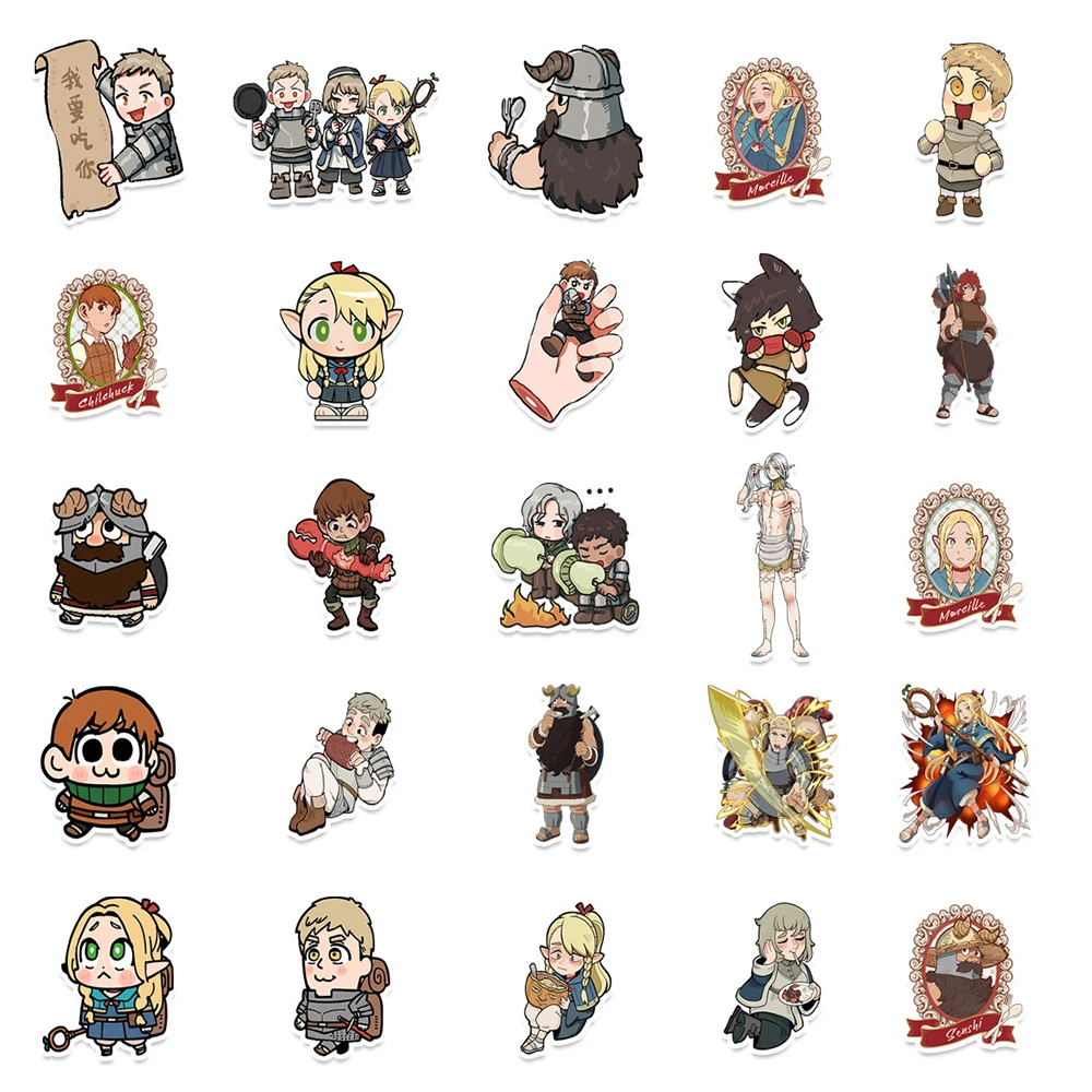 10/30/50pcs Leuke Heerlijke in Dungeon Cartoon Stickers Grappige Anime Graffiti Decals DIY Notebook Bagage telefoon Sticker Decoratie