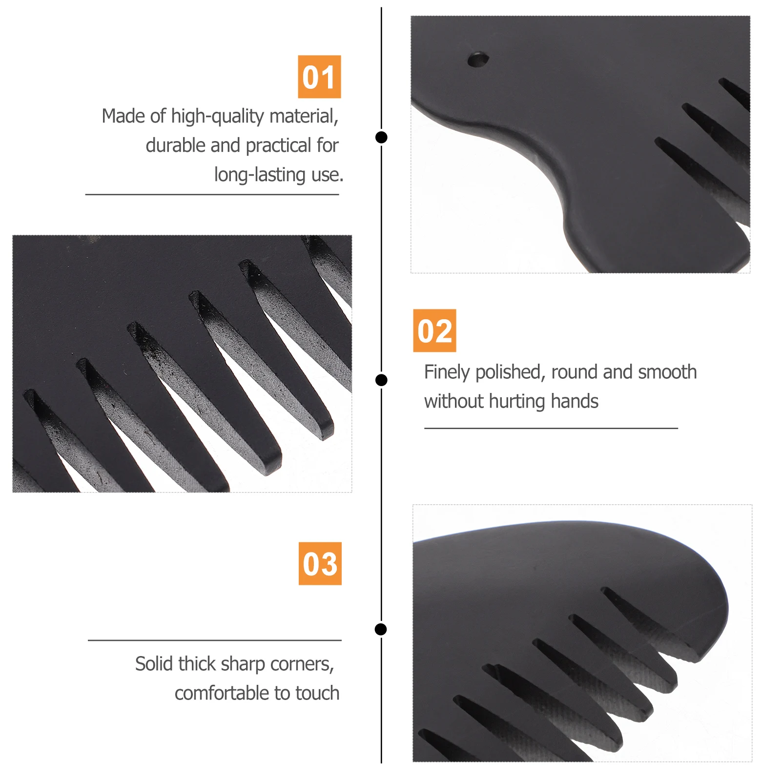 

3Pcs Scraping Massage Comb Stone Body Guasha Hair Scalp Massager Head Massage Scraping Tool Hair Scalp Massager