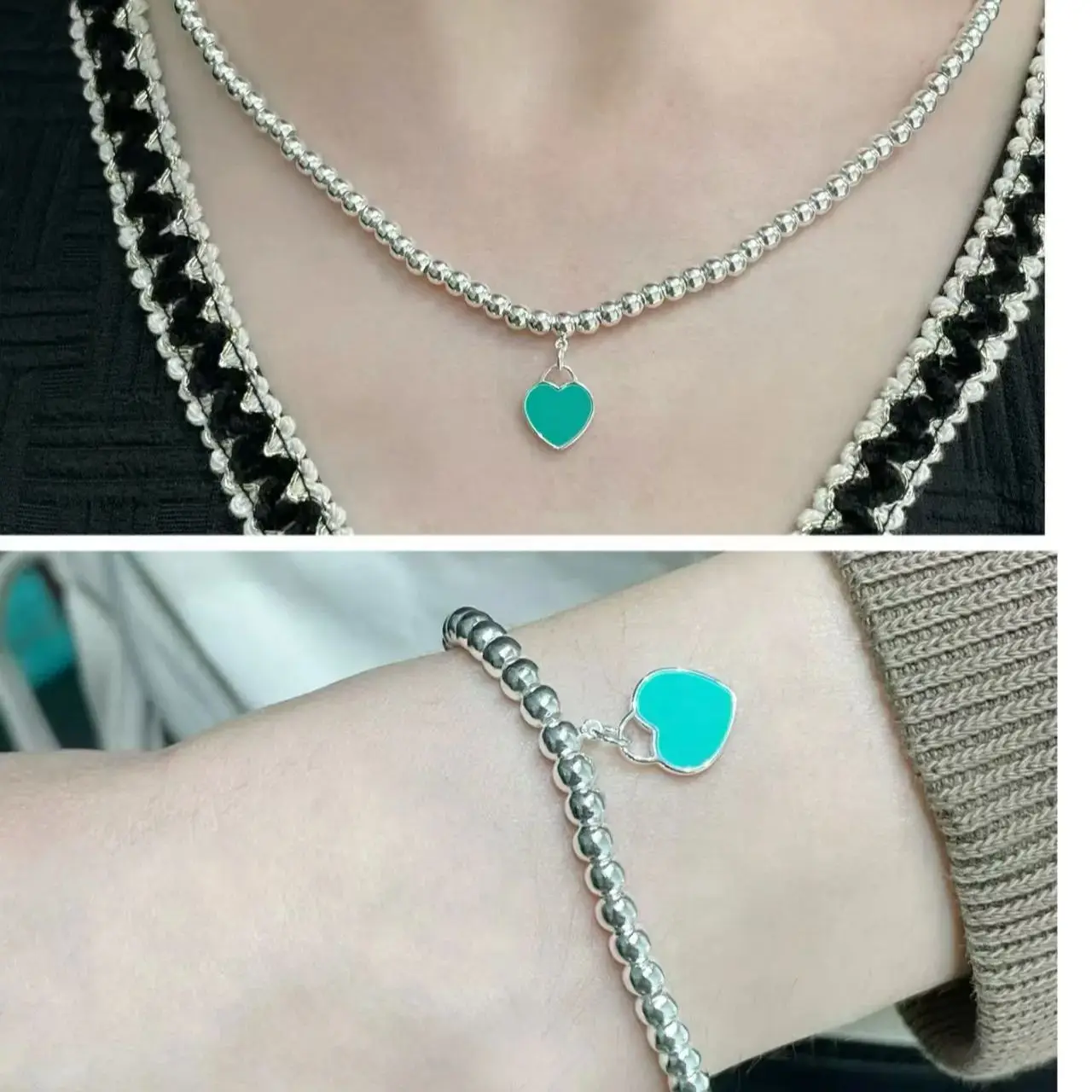 

Europe fashion Brand 925 Women's Necklace Bracelet Luxury Jewelry Unique Design Style Valentine's Day Anniversary Exquisite Gift