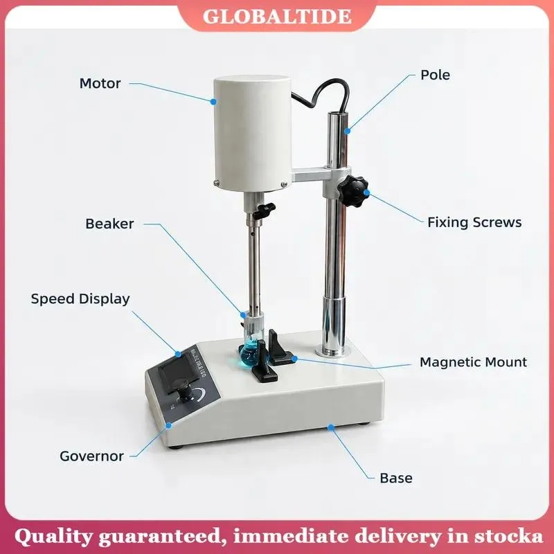 New Lab Mixer High Speed Dispersion Stirrer Homogenizer Chemical Laboratory Effective Homogenizer Stirrer Lab Equipment