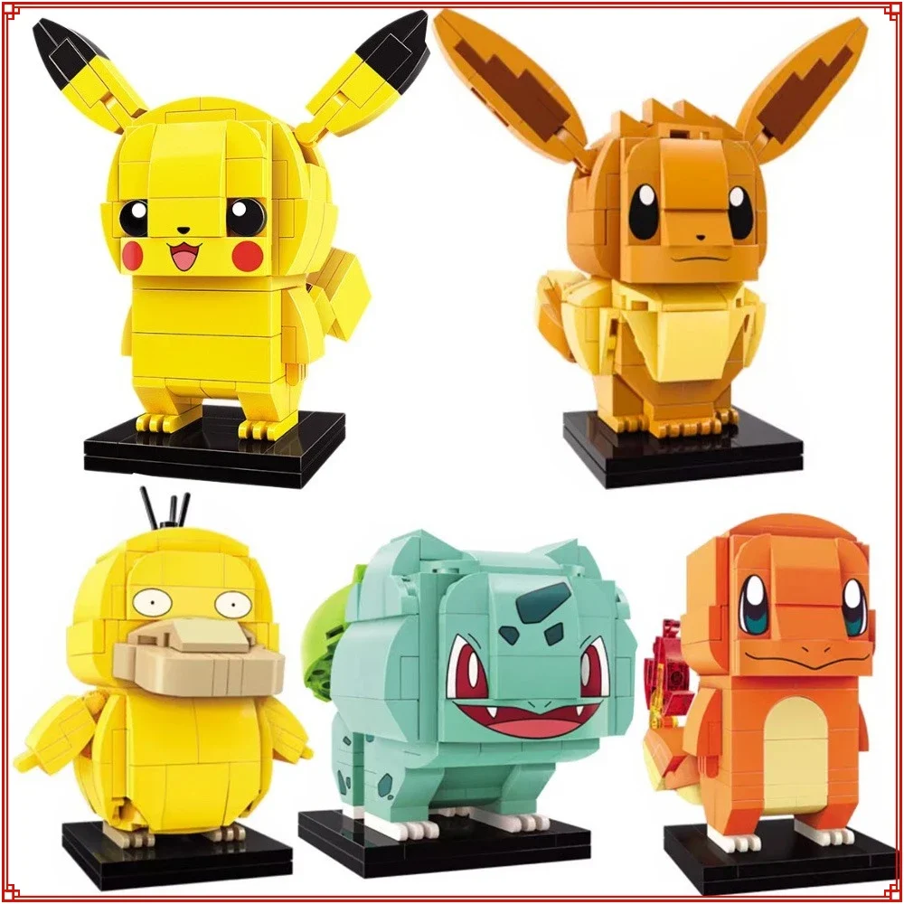 Keeppley Building Blocks Pikachu Spitfire Dragon Series Cartoon Anime Peripheral Assembly Toys Model Kids Fashion Creative Gifts