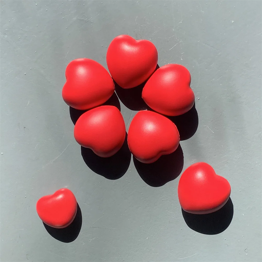 Big Small Bouncy Ball Heart Shape Stress Ball Soft Slow Rising Stress Relief Sticky Hand Grip Pressure Ball Play Kids Adults Joy