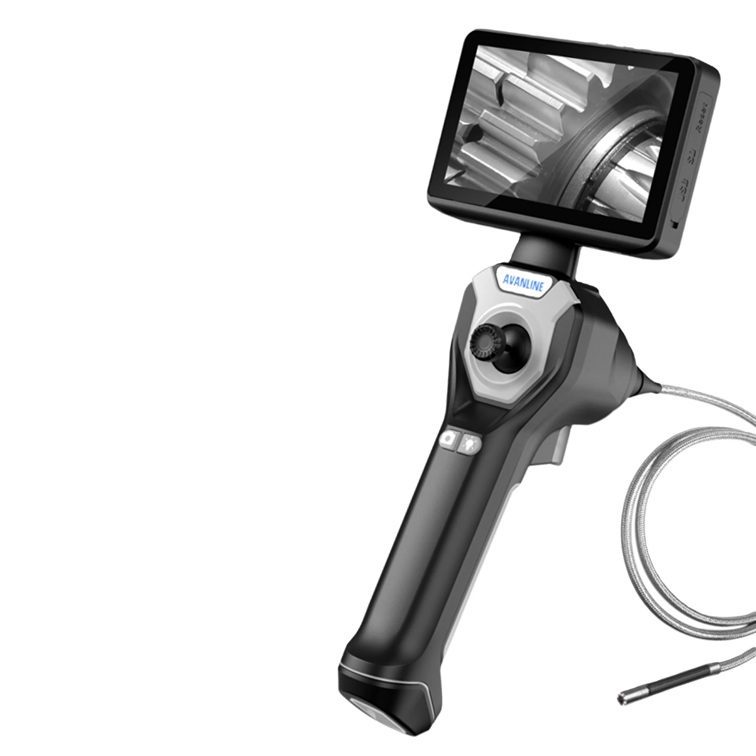 

4mm 360 Articulating Borescope 4.5 Inch Industrial Endoscope 720p 8Leds Multifunctional 4/6mm 1M Camera