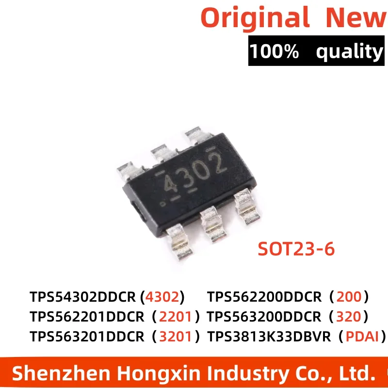 10 pieces TPS54302DDCR 562200 562201 563200 563201 3813K33DBVR SOT23-6 Synchronous step-down converter chip
