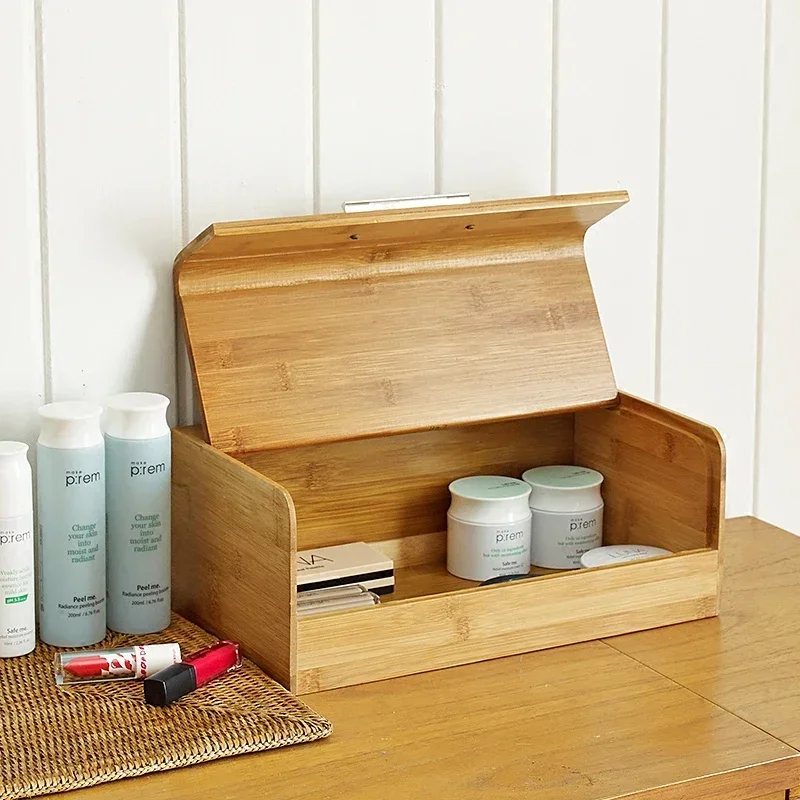 Wooden Bread box dust-proof Snack storage Korean style Home kitchen boxs