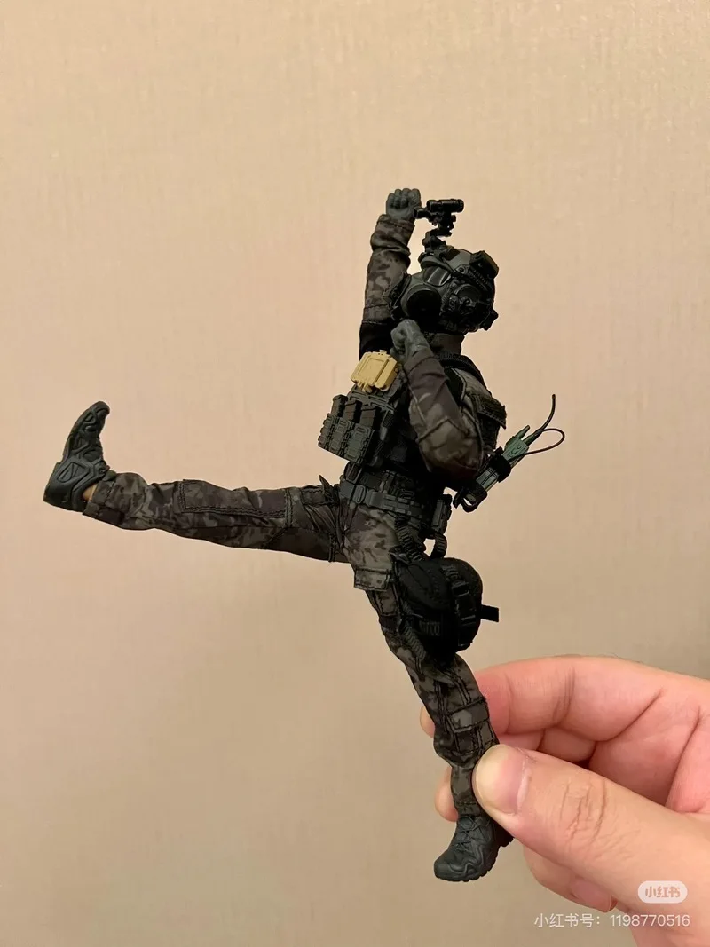 Auf Lager HASUKI SA01 Scale Collectibles Black OPS Night Action Team Komplettset 1/12 Männer Soldat Actionfigur Körpermodelle Spielzeug