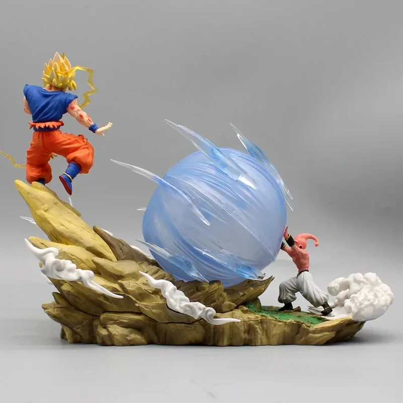 Anime Dragon Ball Z Majin Buu Vs Son Goku Figurka 22CM GK Pvc Figurki akcji Kolekcja statuetek Model Zabawka Prezenty