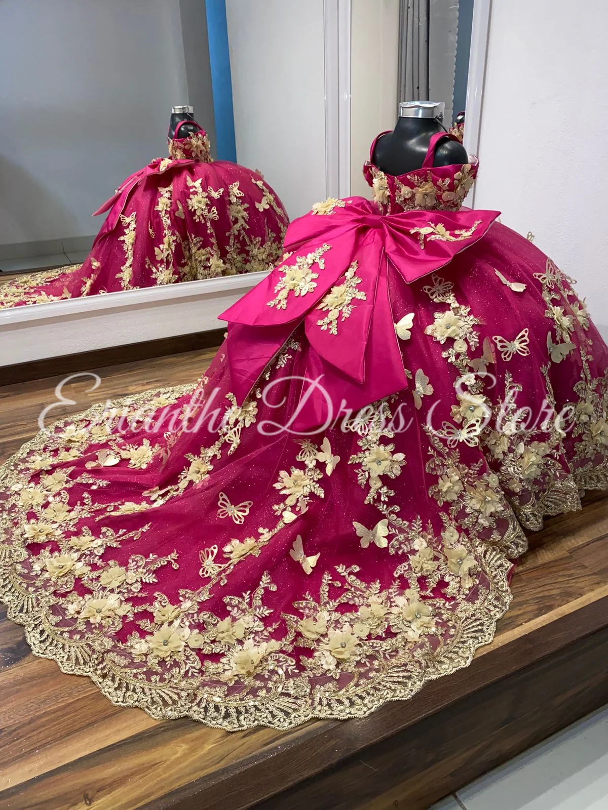 Luxurious Flower Girl Dress For Wedding Tulle Puffy With Bow Princess Kids Birthday Party First Communion Ball Gowns Customized