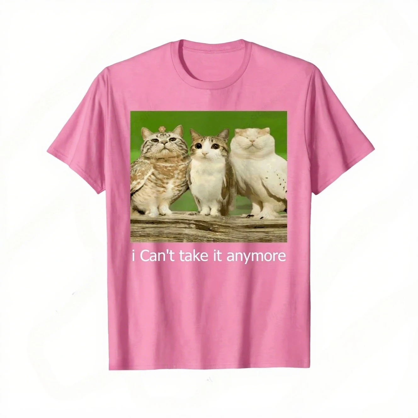 Camiseta con patrón de efe y gato ropa de manga corta de moda Urban femenina #3