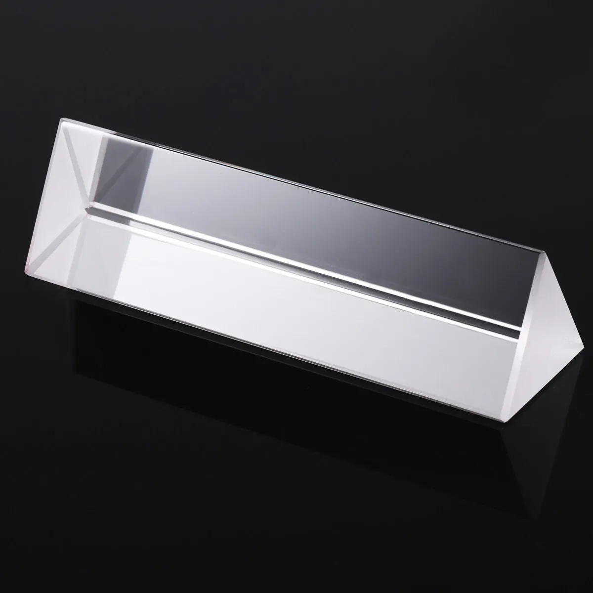 Crystal Optical Glass Triangular Prism 100x30x30mm for Teaching Light Spectrum Physics Science Experiment Optical Prism Spectral