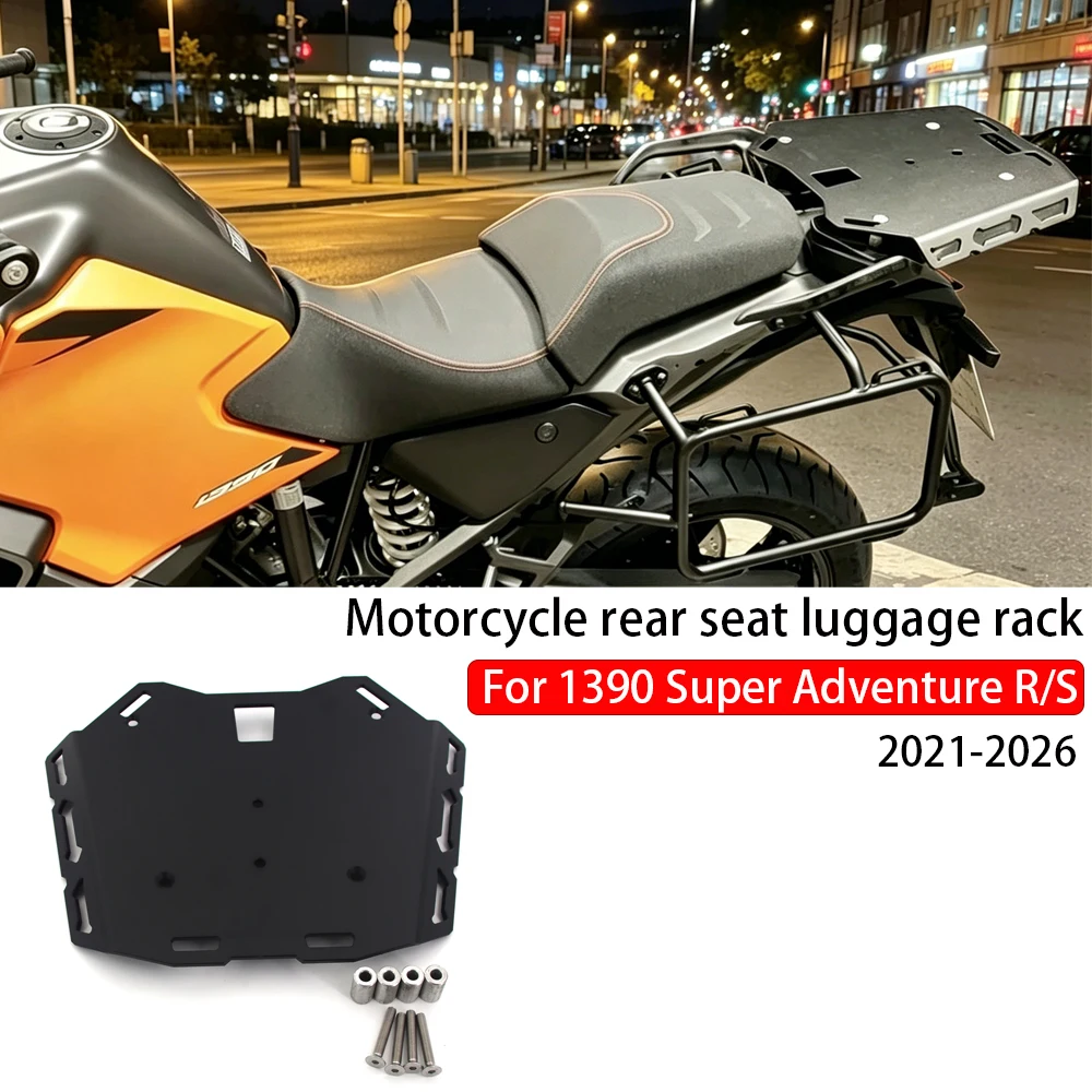 1390 Super ADVR/S Rear Luggage support Motorcycle Luggage Plate For 1390 Super Adventure R/S 2021-2026 Rack Enlargement Carrier
