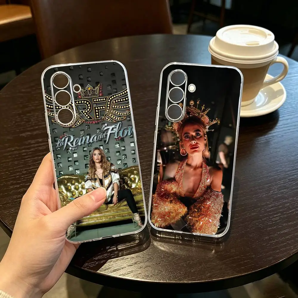 

Queen-of-Flow-La-Reina-Del-Floww Phone Case For SamsungA10,12,20,21S,30,31,40,50,51,52,70,71 Transparent Cover