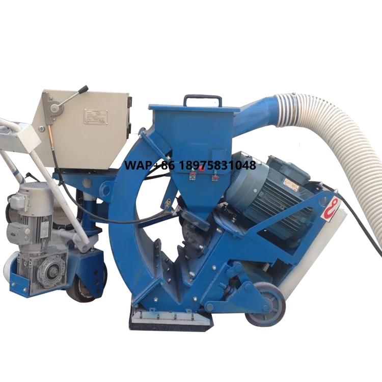 Concrete jet polishing machine for floor surface treatment, jet polishing machine for casting