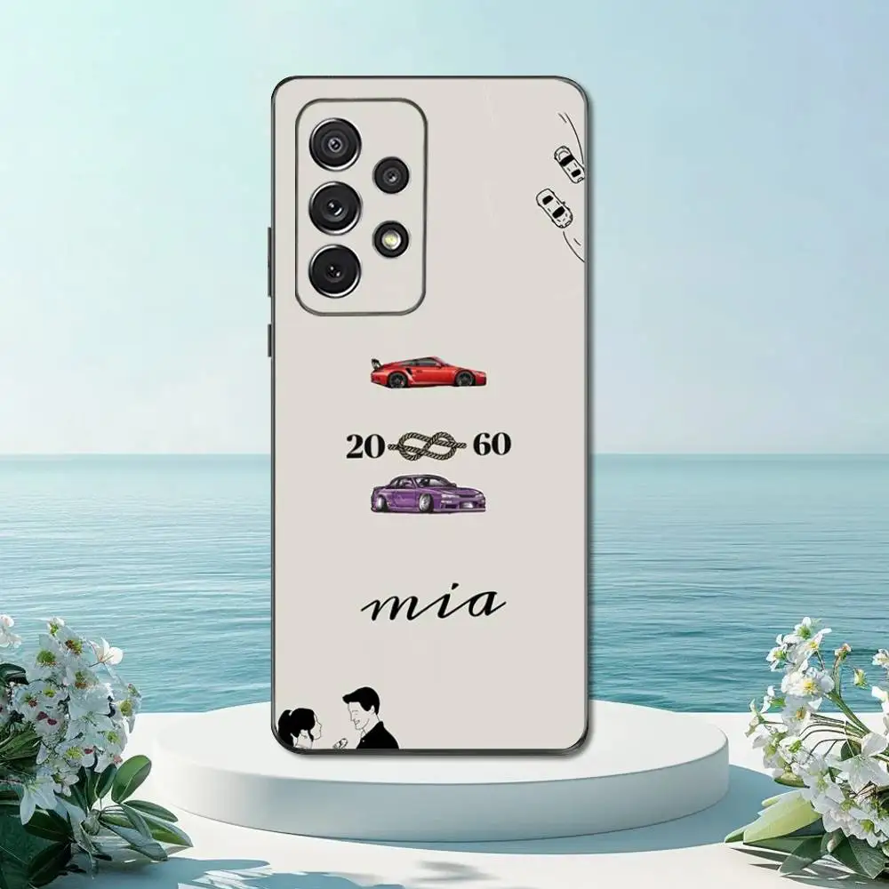 حافظة هاتف C-Culpa T-Tuya MIA-20-60 لهاتف سامسونج S22، S21، S20، S10، S9، S25، S24، S23، Ultra، FE، Plus، Lite، غطاء أسود من السيليكون الناعم #5