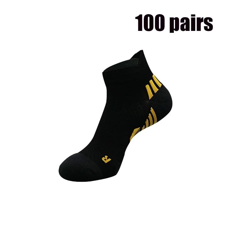 100 Pares de Calcetines Deportivos de Alto Rendimiento para Hombre y Mujer, Calcetines de Compresión para Maratón, Corte Bajo, con Soporte de Tobillo y Puntera Suave