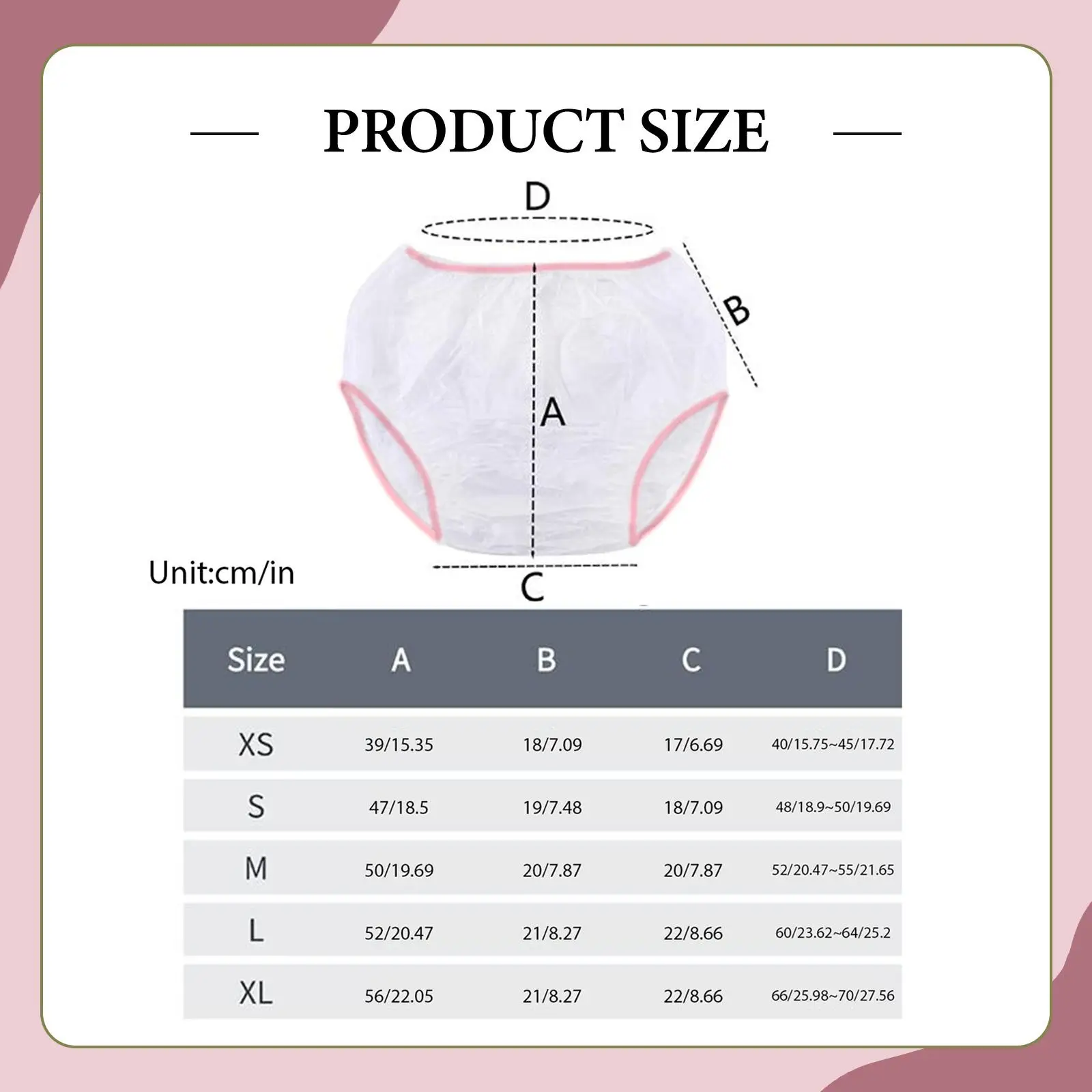 Incontinence Underpant Soft Convenient Protection Comfortable Beach Reusable Washable Travel Long Distance Driving Cloth Diaper