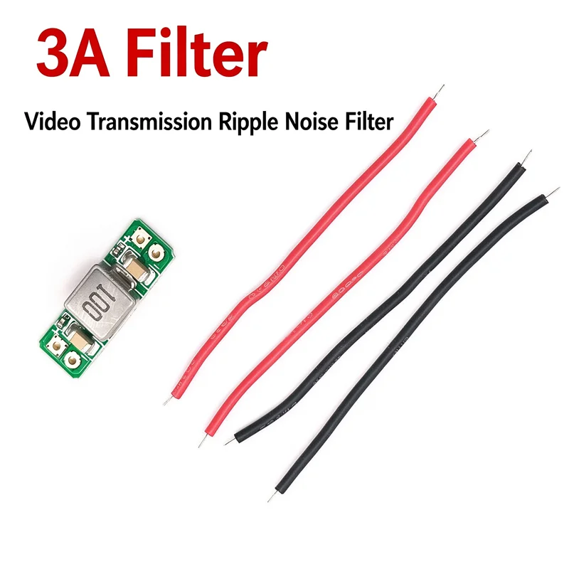 FPV VTX LC Filter 3A, DC 5~36V, Reduce Power Ripple & Interference