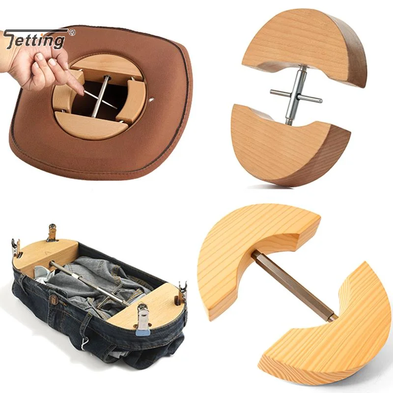 Hat Form Maintainer 4 Way Adjustable Wooden Fedora Cap Stretcher Keeps Hats in Perfect Shape for Home Storage Use