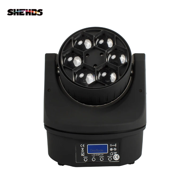 LED Beam+Wash Six Bees Eyes 6x15W RGBW DMX512 11/15 Channels Stage Effect Lighting Good For DJ Disco Party Dance Floor Clubs Bar