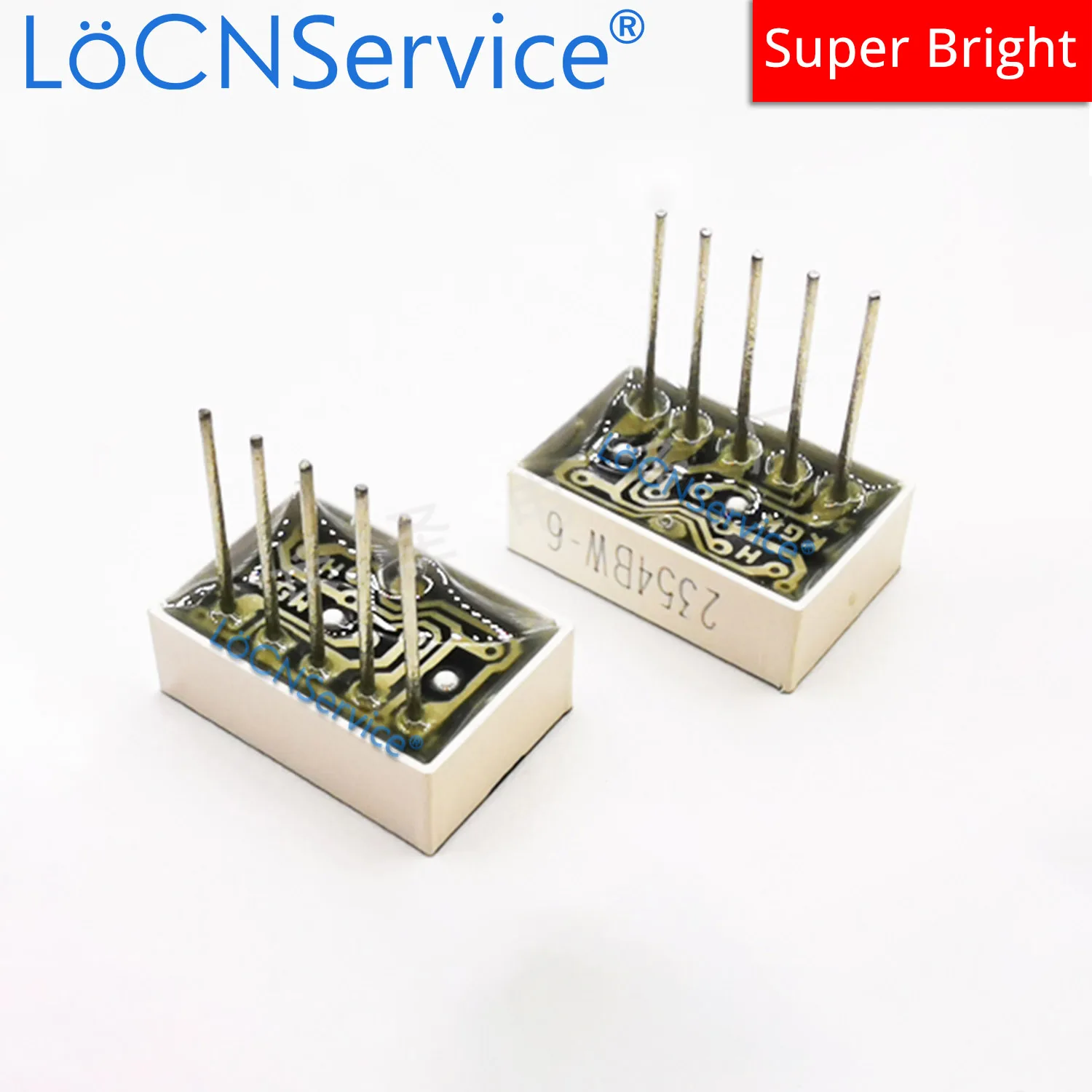 LoCNService30PCS 0.25Inch Digital Tube LED Display 2.5 Bit Red Blue White Common Anode 7 Segment 0.25 inch 188 2.5Bit Single PIN