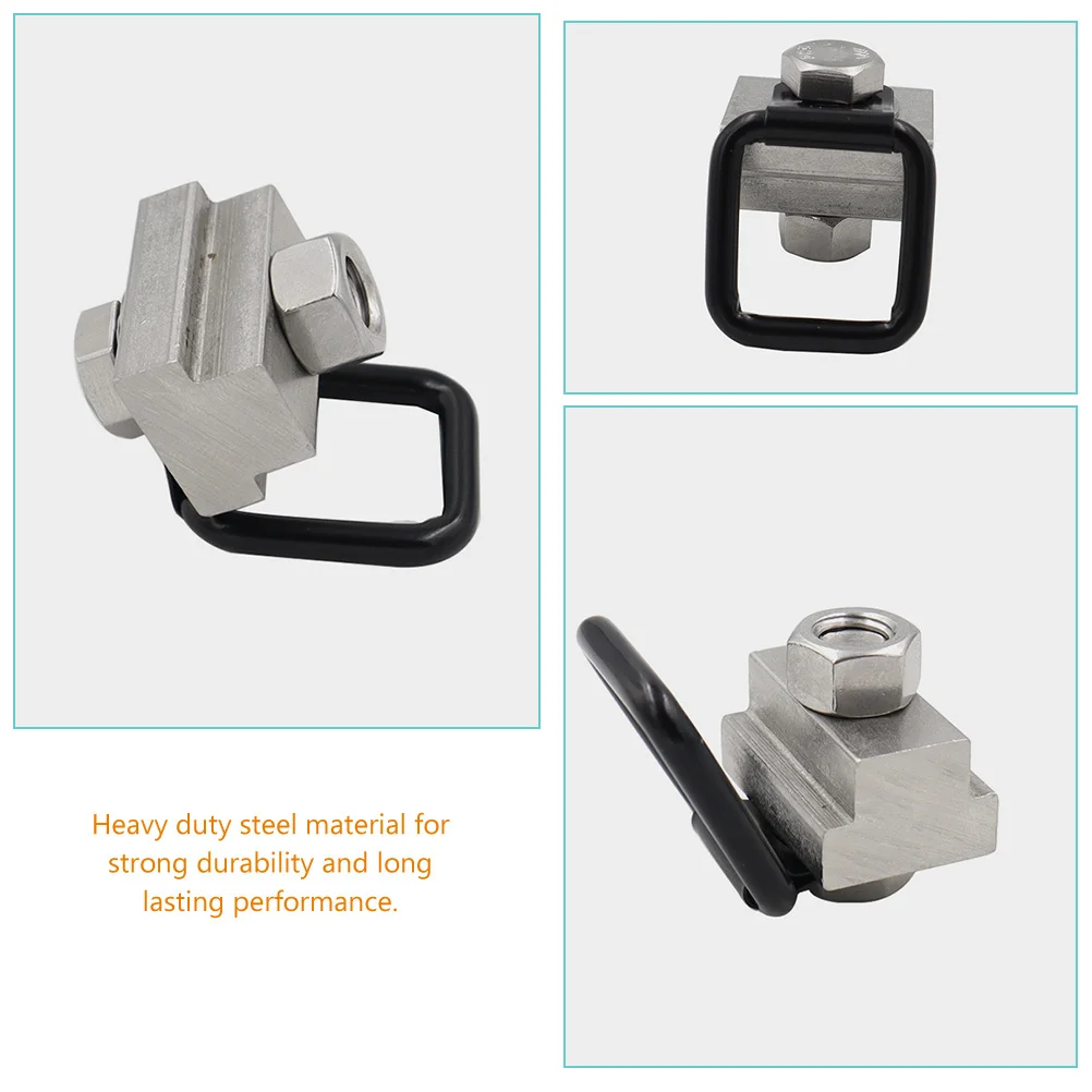 1 Set Heavy Duty T-Slot Nut D-Ring Tie Down Anchor For Truck Bed Deck Rails Trailers Flatbeds Cargo Fastening T-Nuts Table Slot