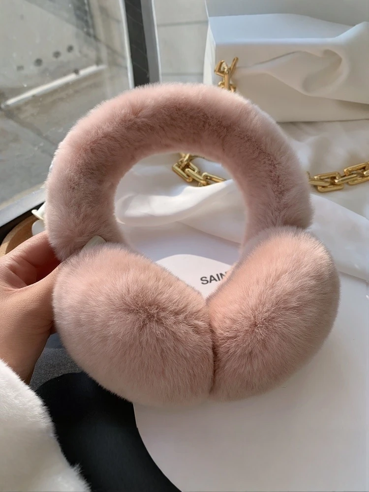 winter-rabbit-fur-ear-muffs-women's-foldable-plu-ear-warmers-faionable-cute-ear-protection-bhj-brand-rabbit-hair
