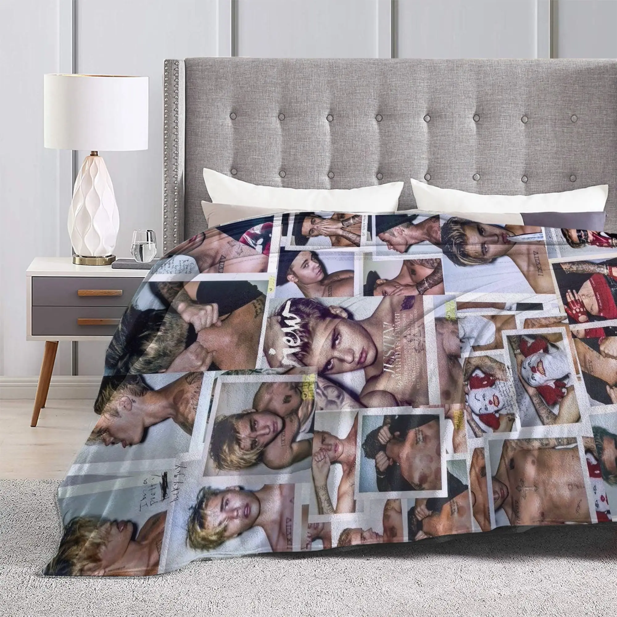 الحور المغني جاستينس بيبرز البطانيات التخييم الفانيلا رمي بطانية لغرفة المعيشة تصميم لينة جودة المفرش هدية فكرة