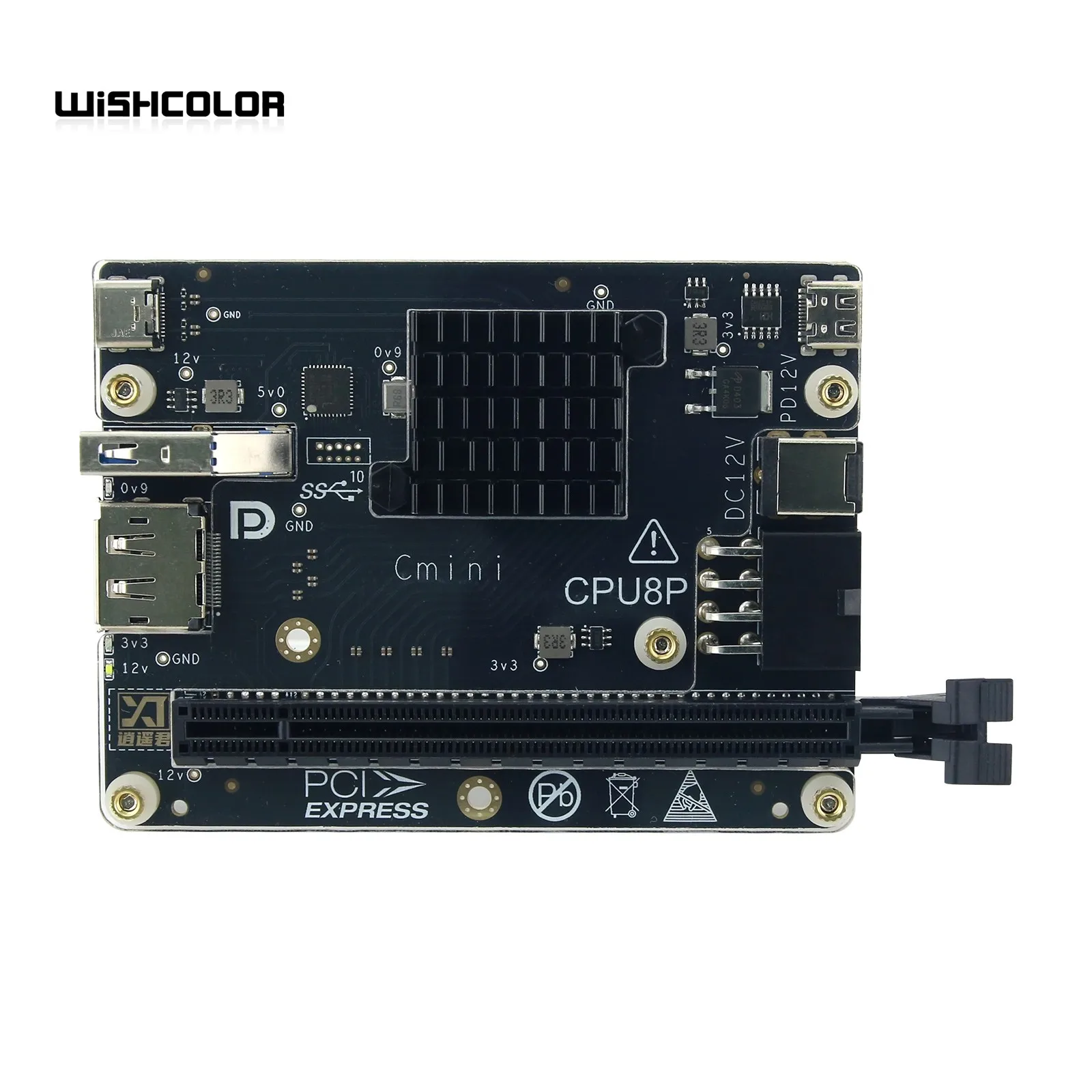 Wishcolor Cmini Hochgeschwindigkeits-GPU-Erweiterungsdock JHL7440 PD85W + 15 W Hochleistungs-Grafikkartenerweiterung USB3.0Gen2 DP1.4