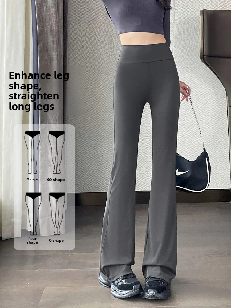 Pantalones de yoga de cintura alta ark ape Ropa deportiva Anti vergüenza Sin roll Sl Cómodo un control de barriga