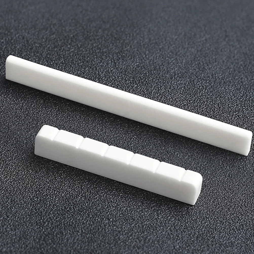 

4 Pcs Guitar String Bone Nut Replacement Adjustable Saddle Bridge Accessories Electric Pegs Sturdy Lightweight Durable Wear
