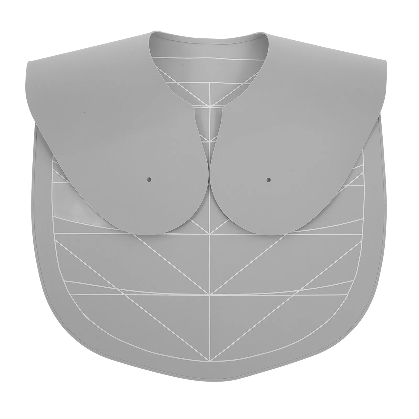 

Silicone Hair Cutting Cape Professional Protector Salon Mat Enlarged Shape Anti-fly Hair Tools Gray Color Easy Clean