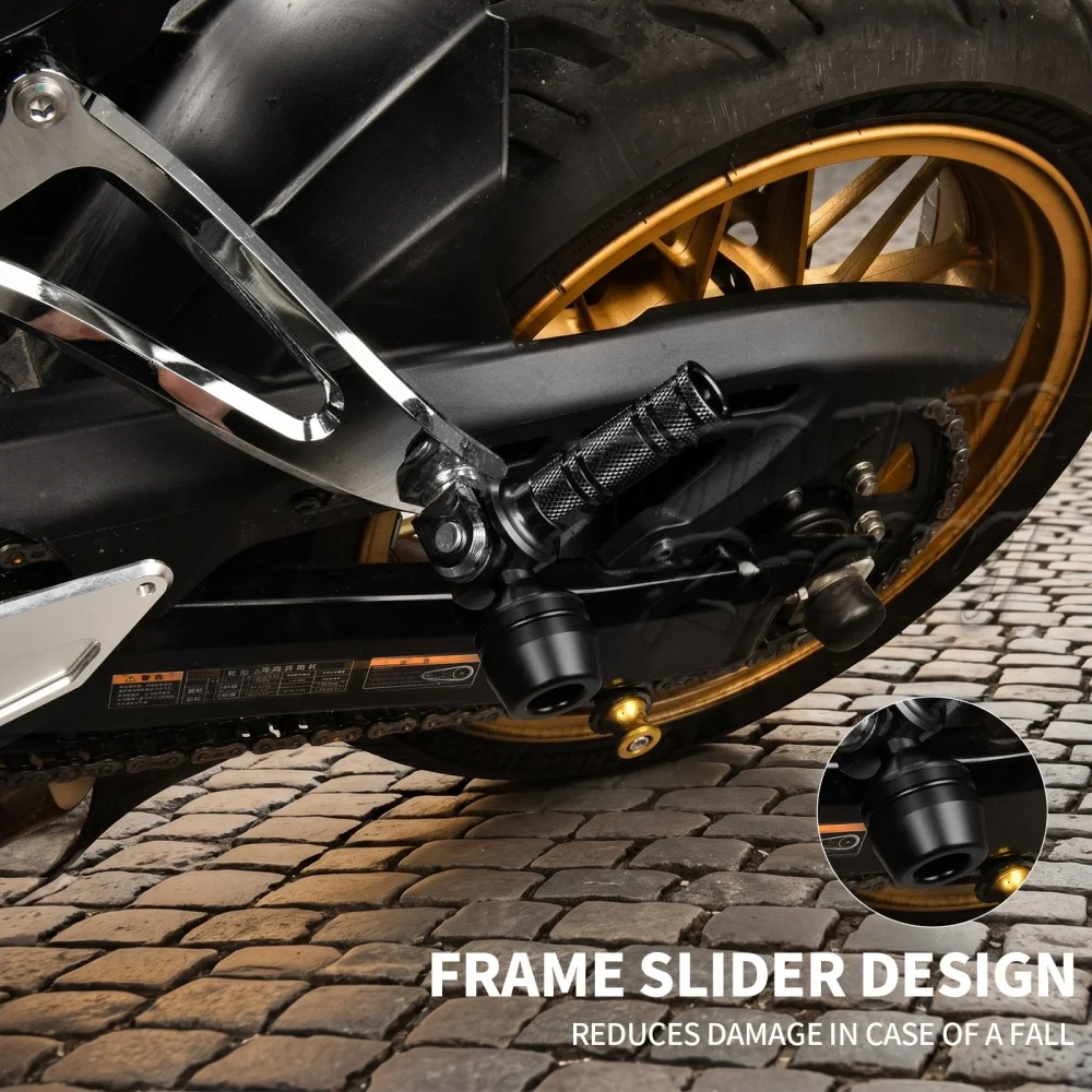 For Z900RS/Z650RS Foot pedal sliders, dual foot pedals, and rear passenger foot pedal anti-fall sliders