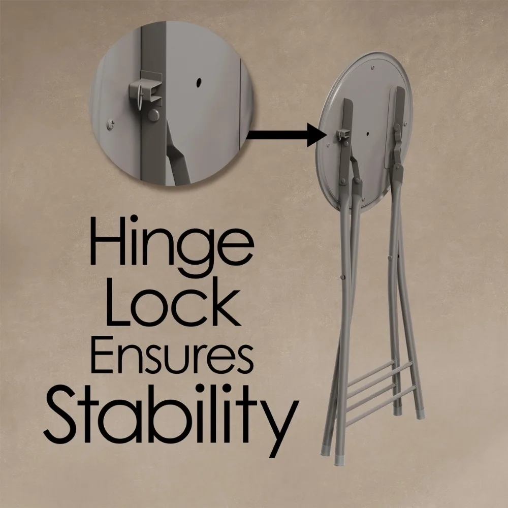 Backless Folding Stool com 225lb Capacidade, Inglaterra Branco, 18 em