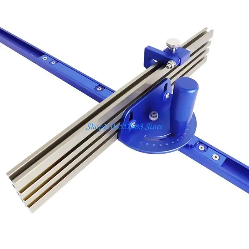 Y6GD Blue T-Tracks Woodworking Miter Track Stop Stopper T-Slot T-Tracks Limiter