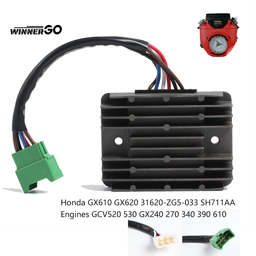 Prostownik regulatora napięcia 20A do silników Honda GX610 GX620 GCV520 530 GX240 270 GX 340 390 610 GX240K1 31620-ZG5-033 SH711AA