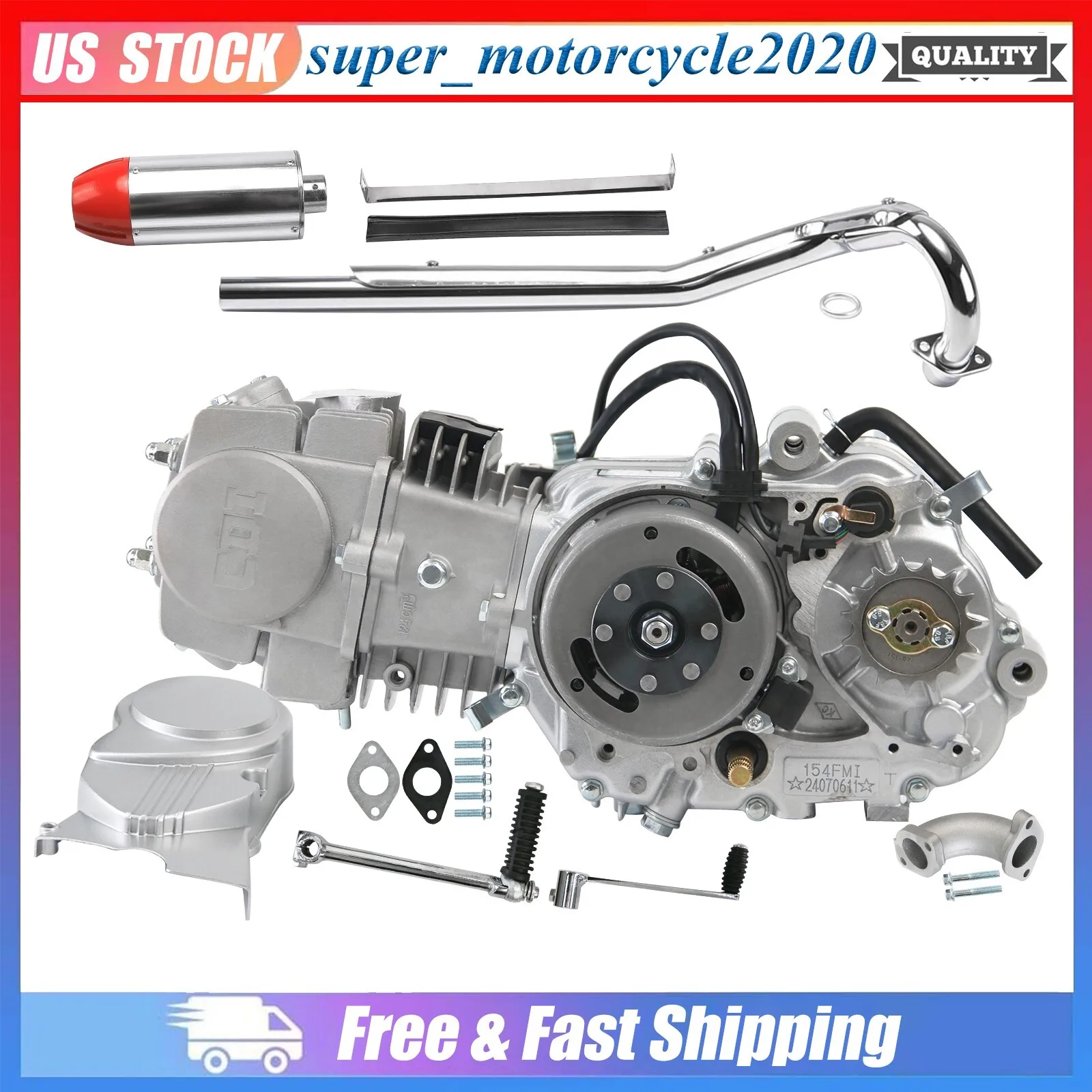 

Комплект двигателя 125cc для мотоциклов CT70, CT90, CRF70, ATC110