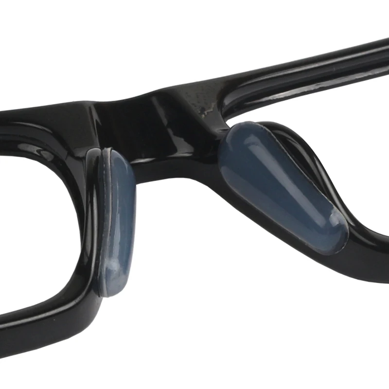 無地の色のソフトシリコンノーズパッド,滑り止めメガネ,サングラス,黒,白