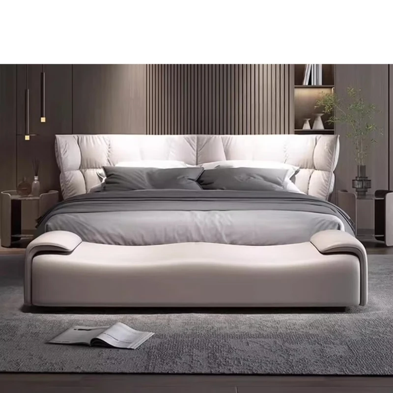 

Light luxury bedroom bedside stool Italian high-end sofa stool Minimalist modern home bench Clothes placement stool