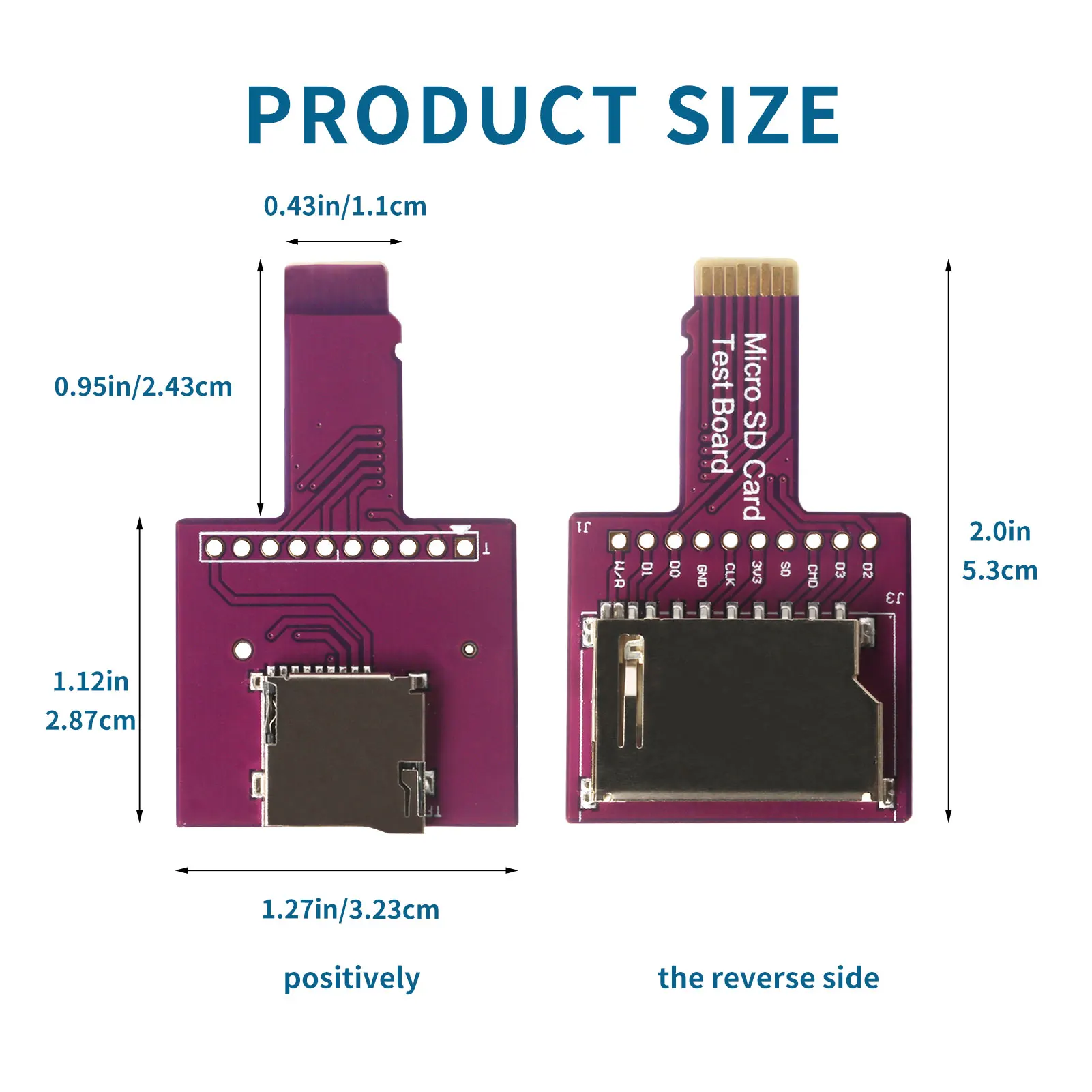 For TF Card Adapter Plate Universal 1pc MicroSD Sniffe TF Card Adapter Plate Compatible With