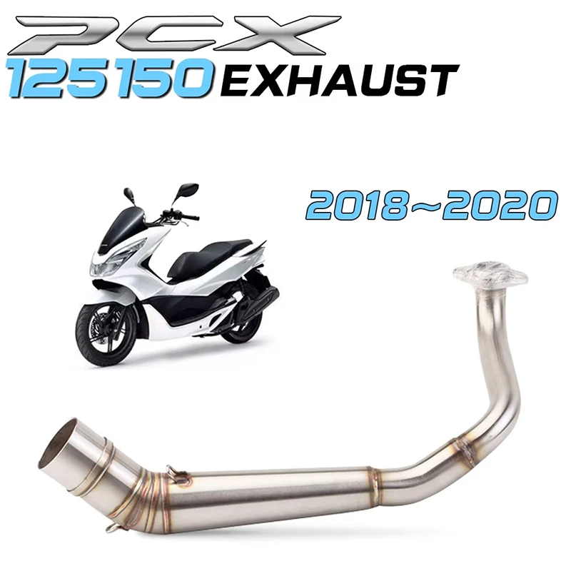 Elbow  Pipe Headers Exhaust PCX150 PCX125 Front Header Dowbpipe for Honda PCX 125 PCX 150 Exhaust 2018-2020 Scooter Exhaust